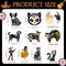 48 Pcs Dia De Los Muertos Decorations, Day of The Dead Wooden Hanging Ornaments for Altar Tree Halloween Decor Cat Dog Rabbit Skeleton Skulls for Mexican Fiesta Festival Party Favor Home Gift